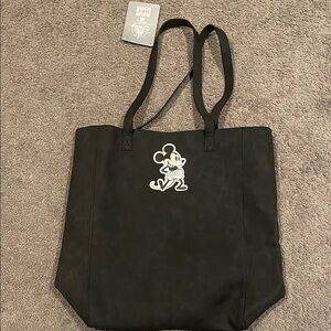 Disney Black Tote with Mickey Design NWT